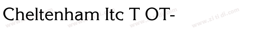 Cheltenham Itc T OT字体转换